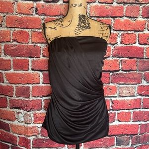 Satin Pleated tube Top 🖤🖤